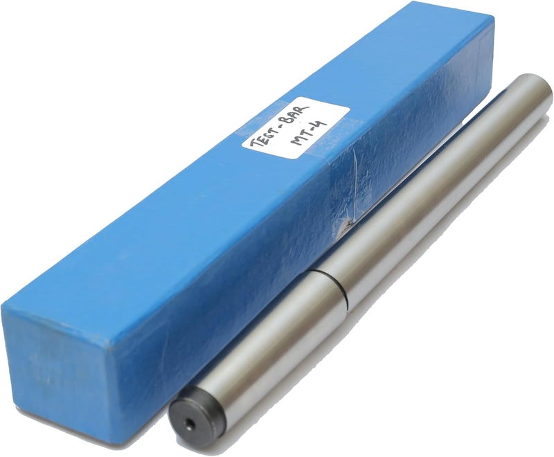 RAHISH TOOLS 4MT Parallel Lathe Alignment Test Bar with High Precision Bar Alloy Steel EN31 Mandrel - Tailstock Re-Alignment Tool with 1 Micron Accuracy & Morse Taper with Max Run-Out of 0.0001" - Image 1